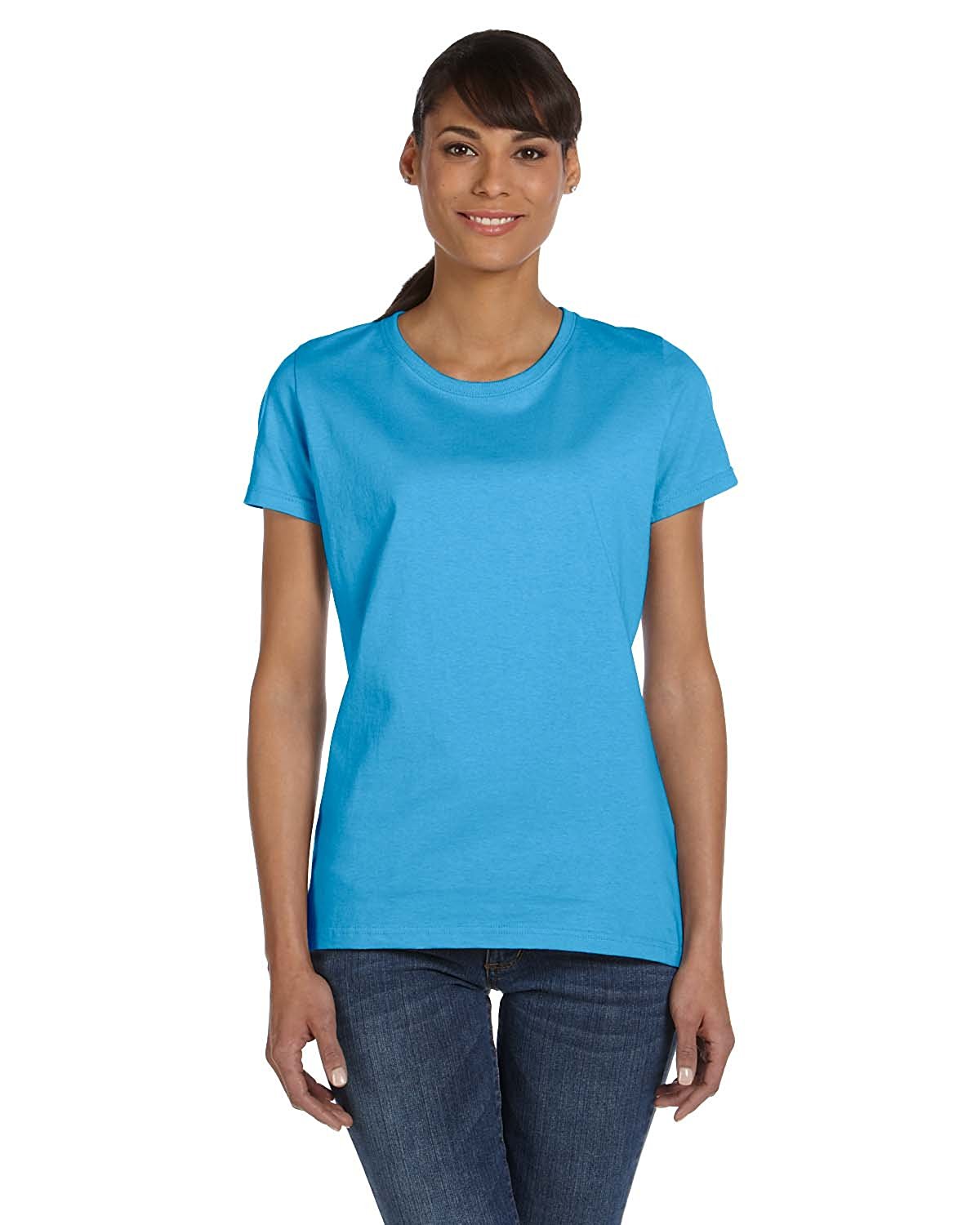 Fruit of the Loom Womens Heavy Cotton HD 100 Cotton T-Shirt, S, Yellow Haze